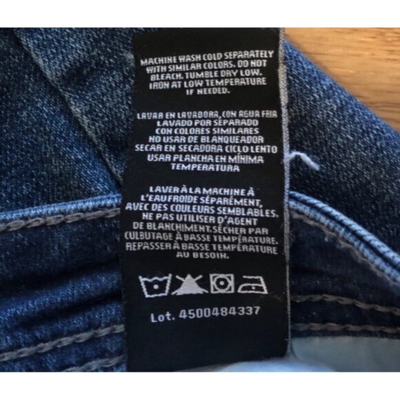 Buffalo David Bitton Jeans Mens Jackson Straight Stretch 34x32 Blue Denim 99% Co - Picture 5 of 6